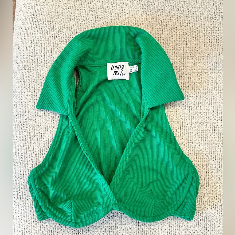 Princess Polly Emerald Ribbed Knit